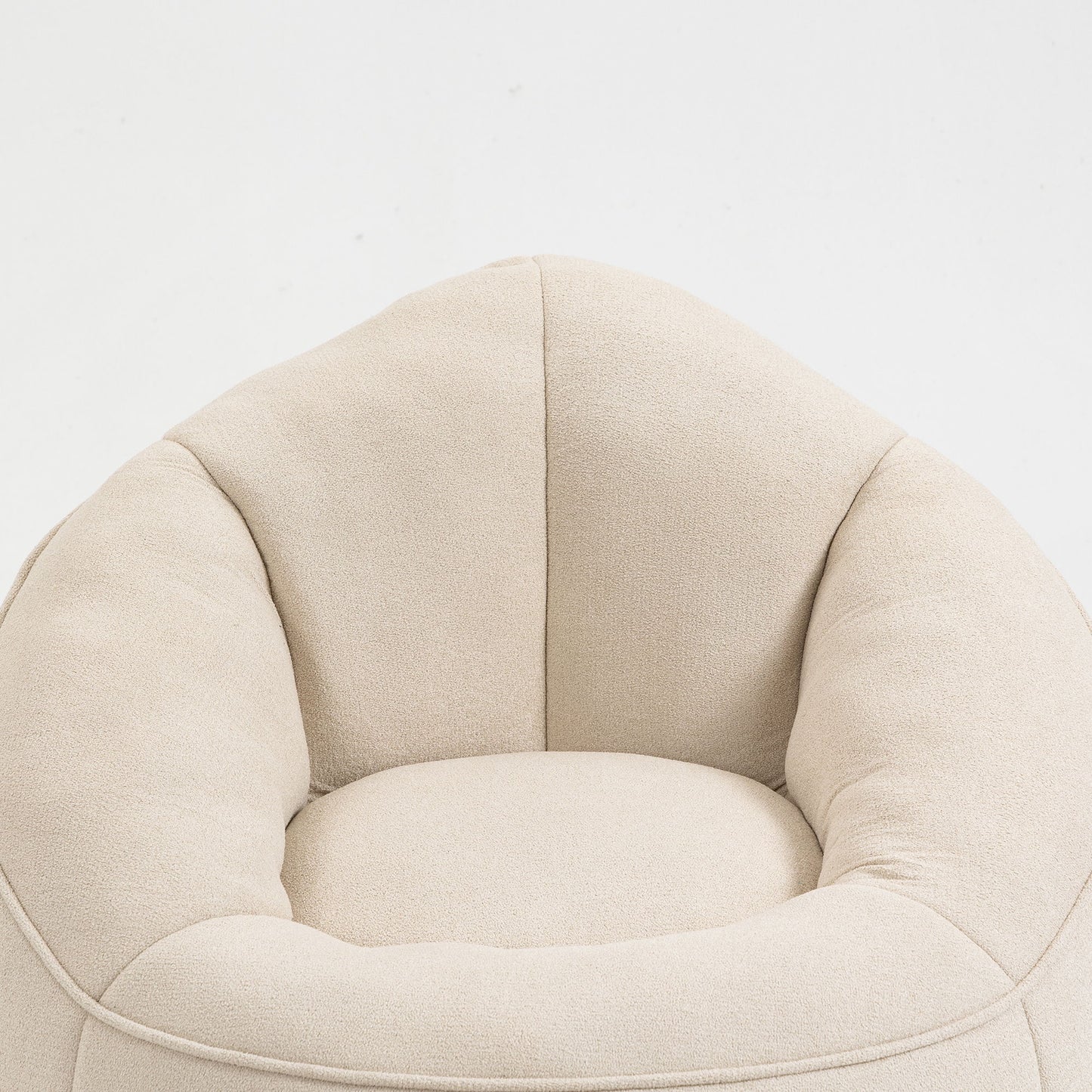 Bedding Bean Bag Sofa Chair High Pressure Foam Bean Bag Chair Adult Material With Padded Foam Padding Compressed Bean Bag With Footrest - Beige