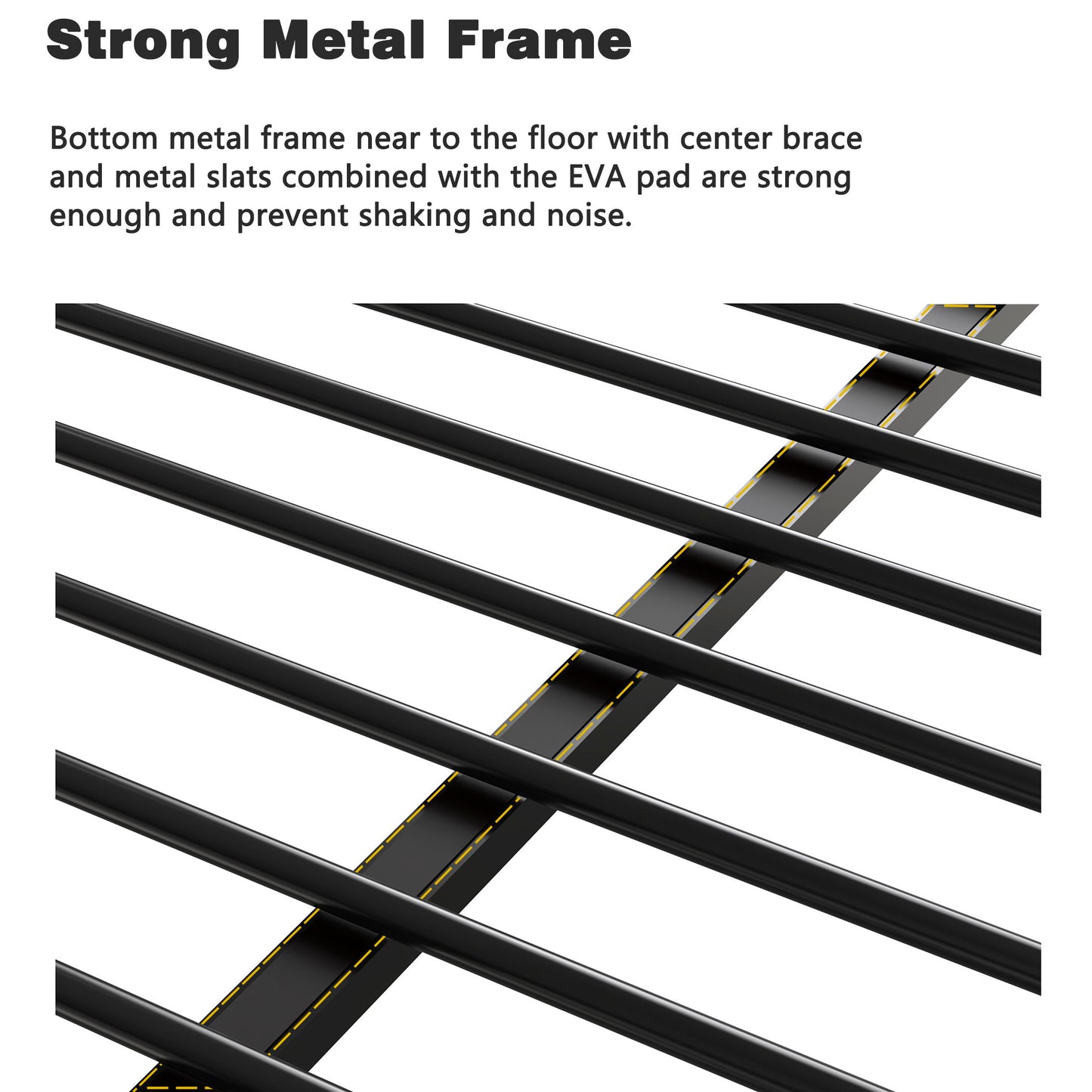 Adam - Twin Over Full Metal Bunk Bed - Black Metal