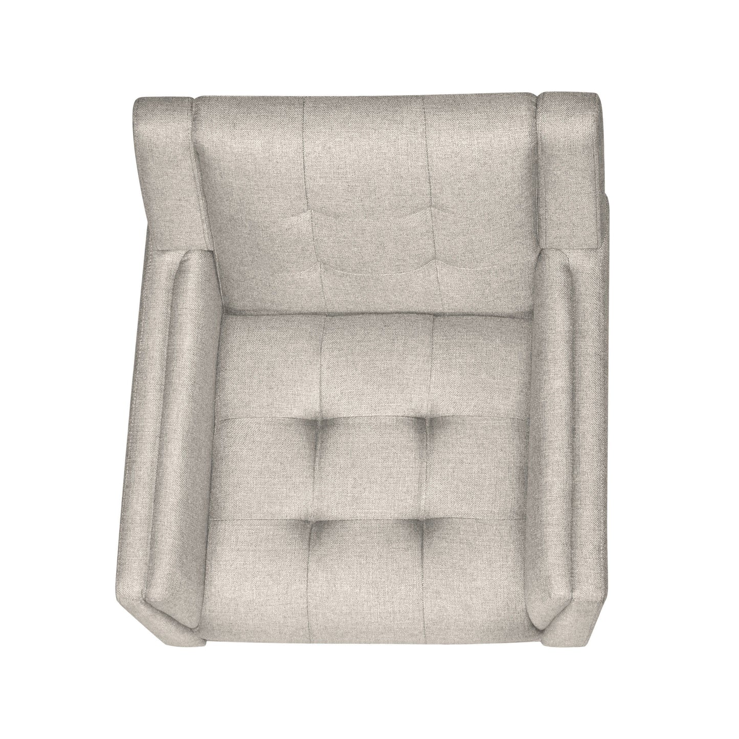 Luminaesque - Fabric Upholstered Armchair With Tufted Back - Beige