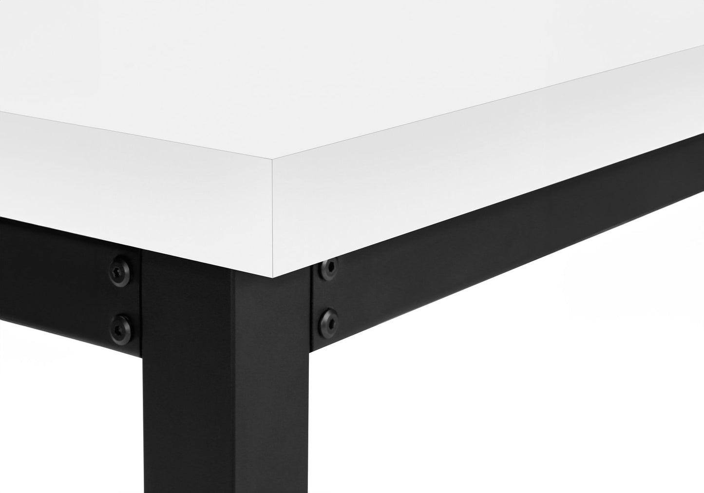 Computer Desk, Home Office, Standing, Adjustable, Laptop, Contemporary And Modern - White / Black