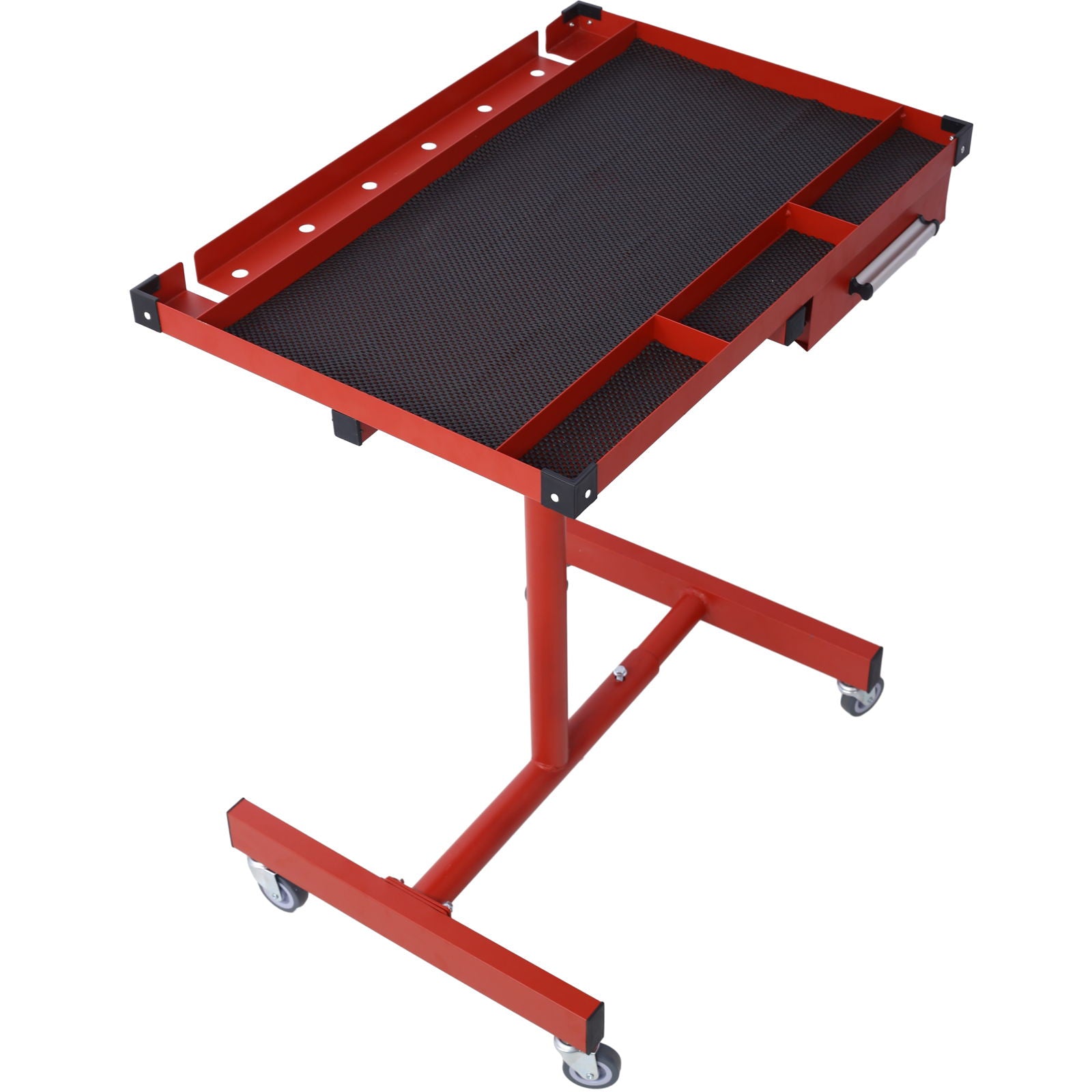 Adjustable Tear Down Work Table With Drawer For Garages, Repair Shops, And Diy, Portable, (4) 2.5