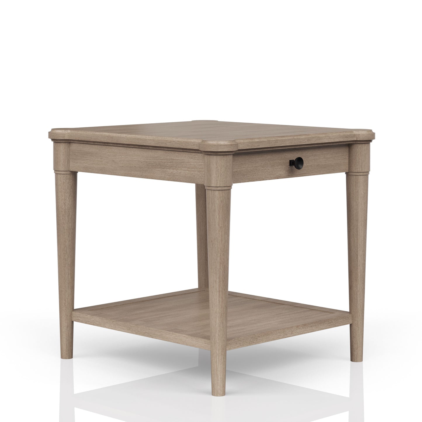 End Table With Storage Drawer - Sand