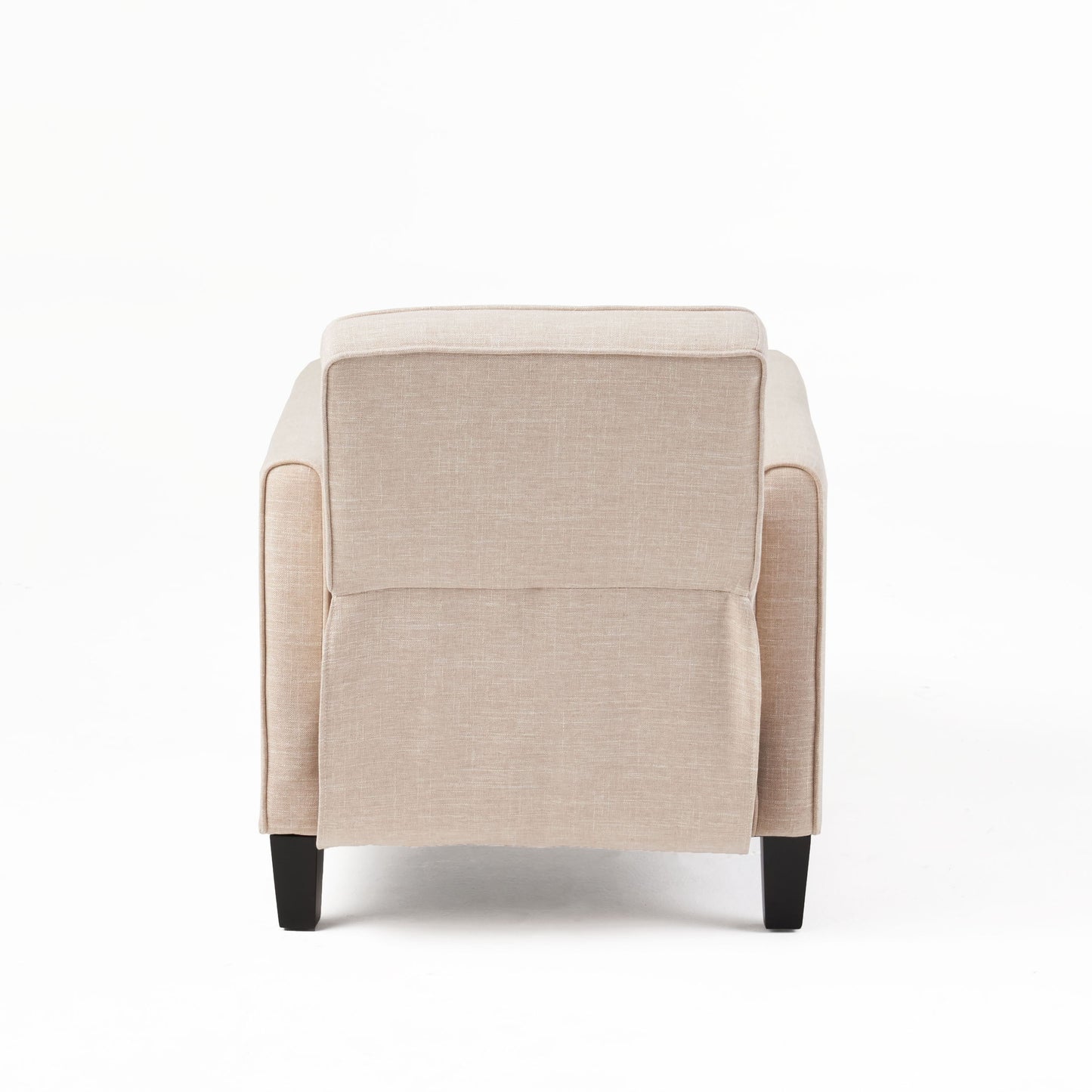 Linen Push Back Chair For Elegant Home - Light Beige