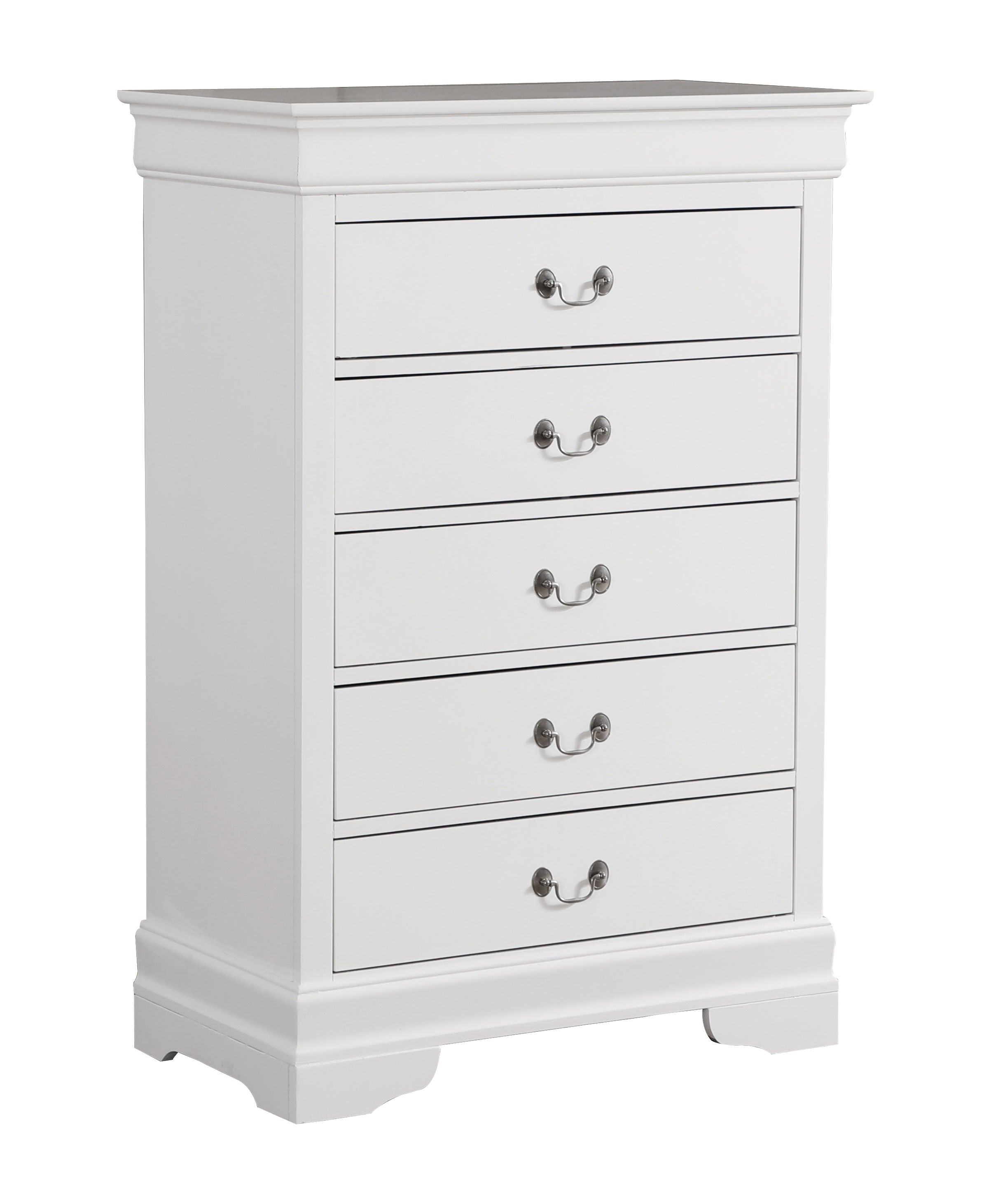 Traditional Style Storage Chest - White