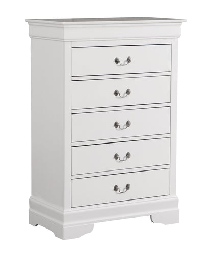 Traditional Style Storage Chest - White
