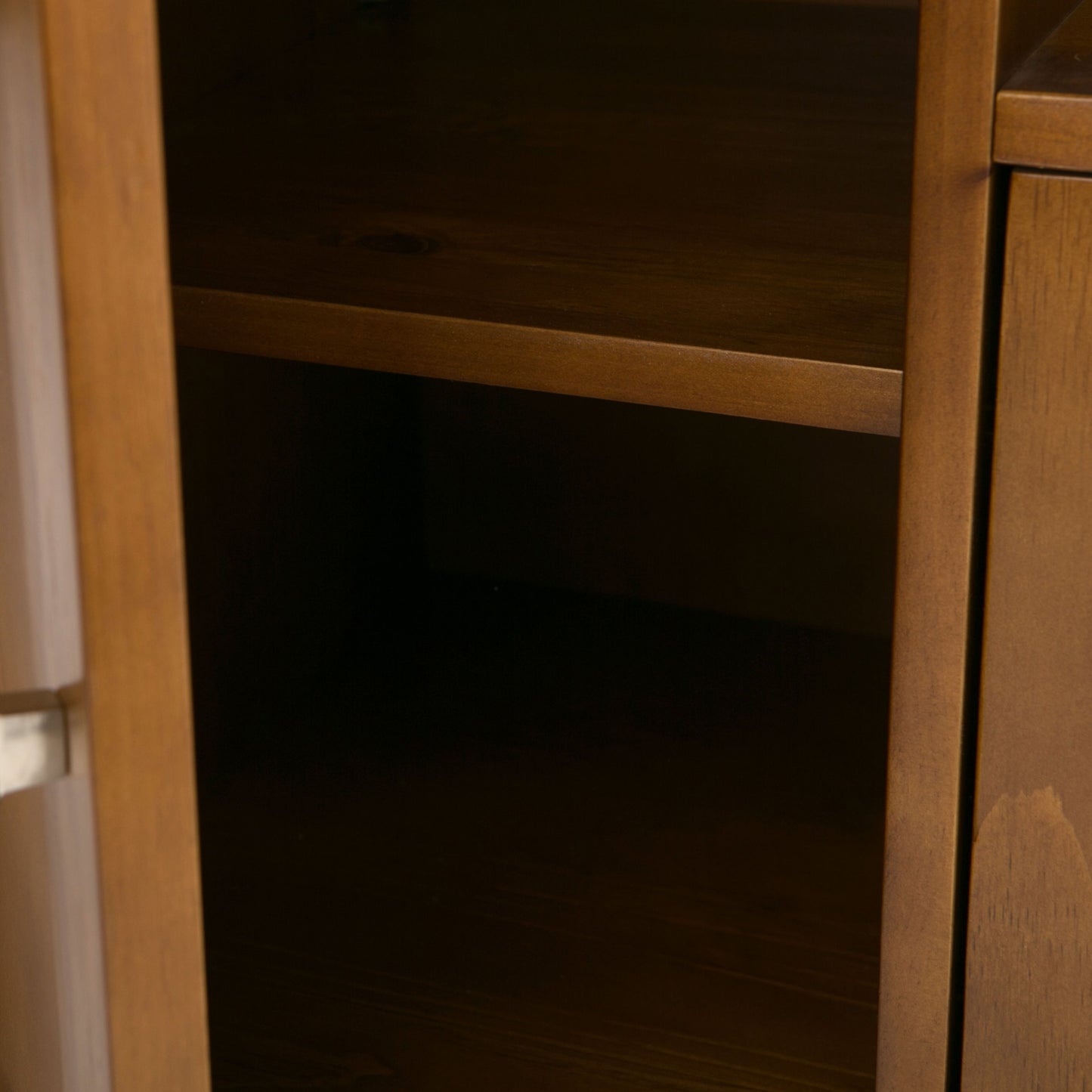 Warm Shaker - TV Media Stand - Light Golden Brown