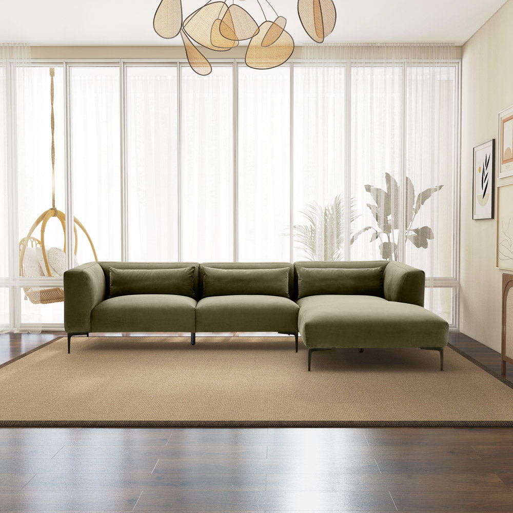 Laley - Right Facing L-Shaped Sectional - Green