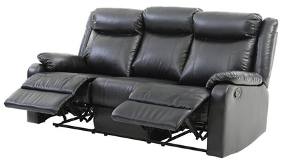 Double Reclining Sofa - Black