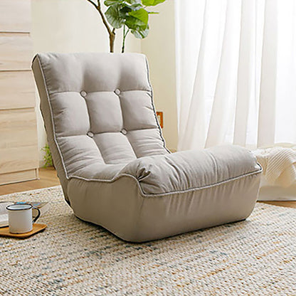 Single Sofa Reclining Japanese Chair Lazy Sofa Tatami Balcony Adjustable Chair - Gray