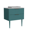 Elena - Modern Bathroom Vanity With Sink Luxury Bathroom Vanity With Ample Storage, 2 Soft Close Drawers, 2 In 1 Floating Or Freestanding Design - Blue