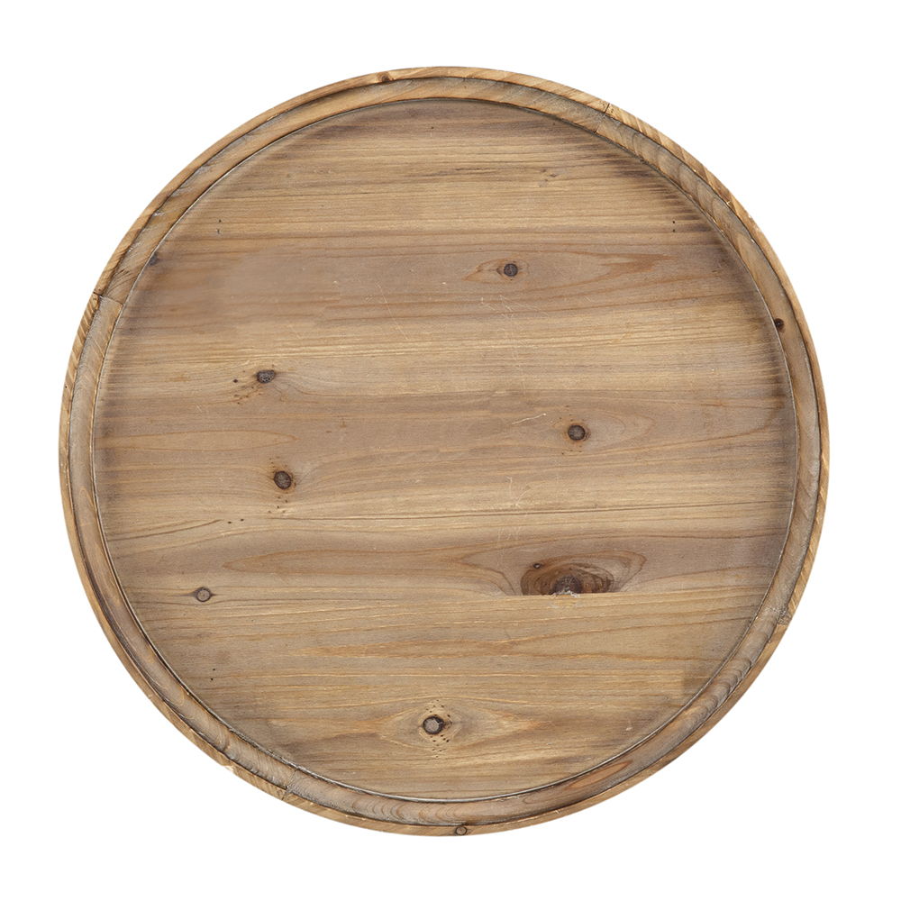 Round 3 Tiered Side Tabel, End Tabel For Lving Room Bedroom Entryway - Brown