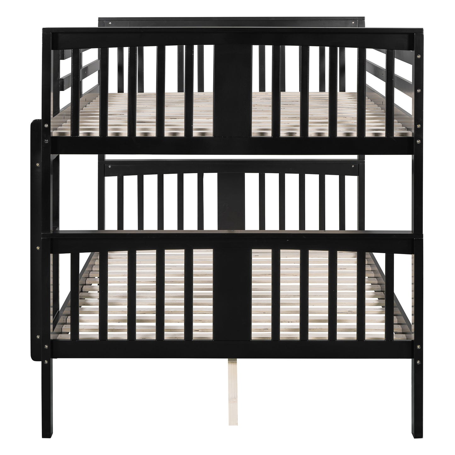 Full Over Full Bunk Bed With Ladder For Bedroom - Espresso