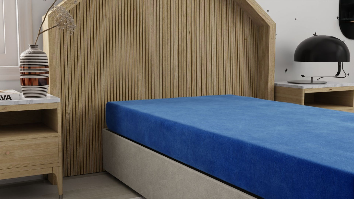 Kids Pedic - 7" Twin Waterproof Protection Mattress - Blue