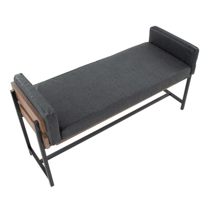 Kari - Farmhouse Bench - Black / Brown / Black