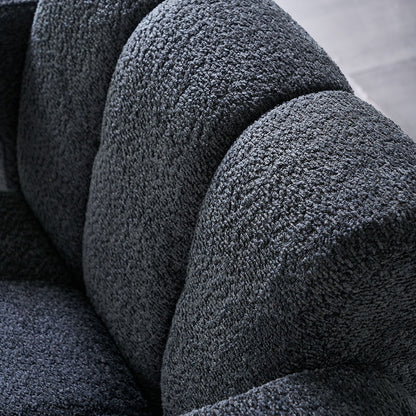 31.10" Boucle Upholstered Accent Chair - Dark Gray