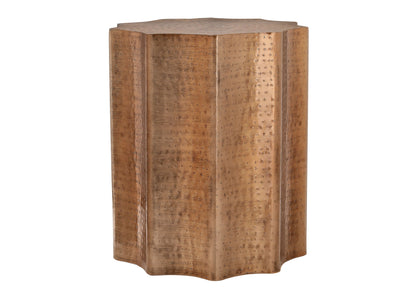 Drum Accent Side Table, Contemporary - Copper