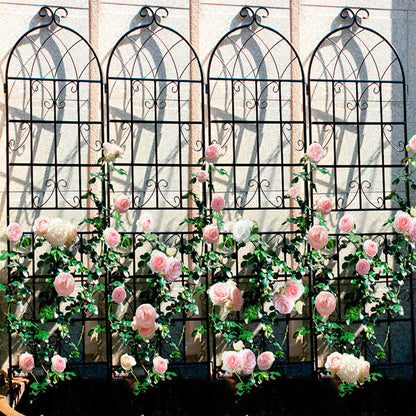 4 Pack Metal Garden Trellis Rustproof Trellis For Climbing Plant Outdoor Flower Support - Black