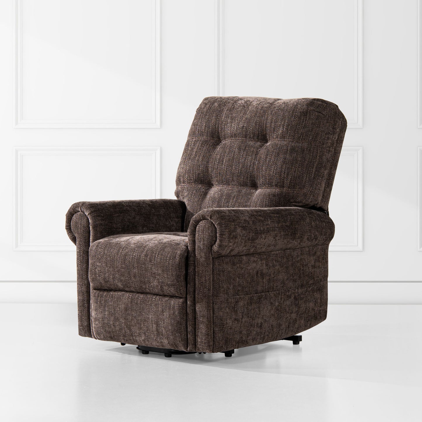 Irwin - Power Lift Recliner Chair - Chocolate Brown
