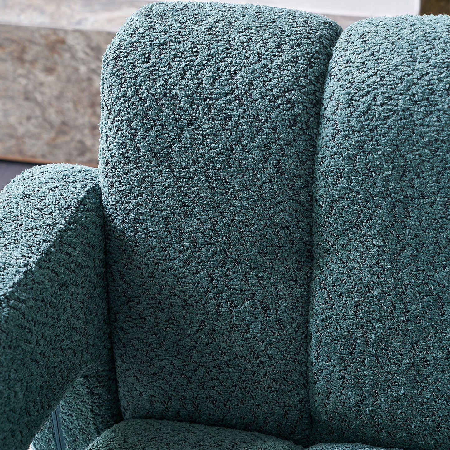 31.10" Wide Boucle Upholstered Accent Chair - Green