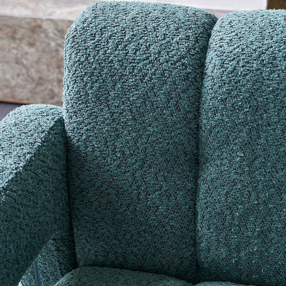 31.10" Wide Boucle Upholstered Accent Chair - Green