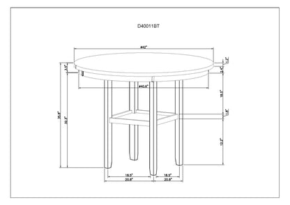 Greta - Bar Table - Antique White