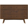 Caroline - Mid-Century Modern Solid Wood Dresser - Brown