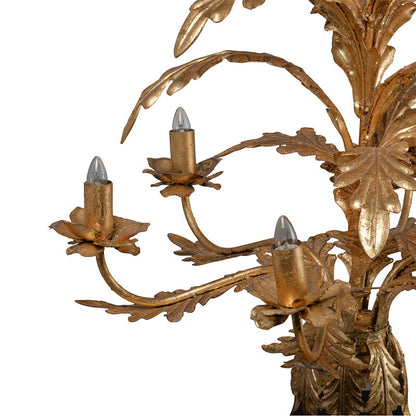 6 Light Metal Chandelier, Hanging Light Fixture With Adjustable Chain For Kitchen Dining Room Foyer Entryway, Bulb Not Included - Gold