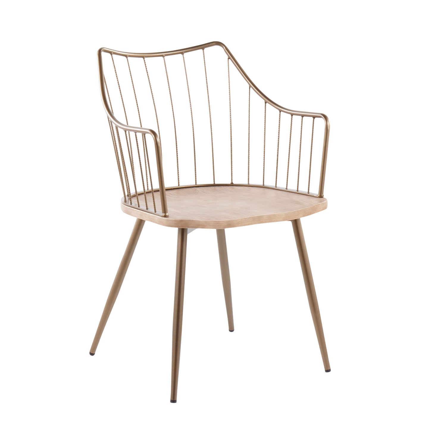 Winston - Farmhouse Chair - Antique Copper / White Washed
