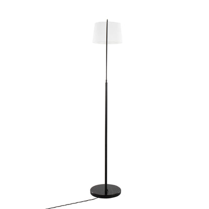 March - Contemporary Floor Lamp - Black / White