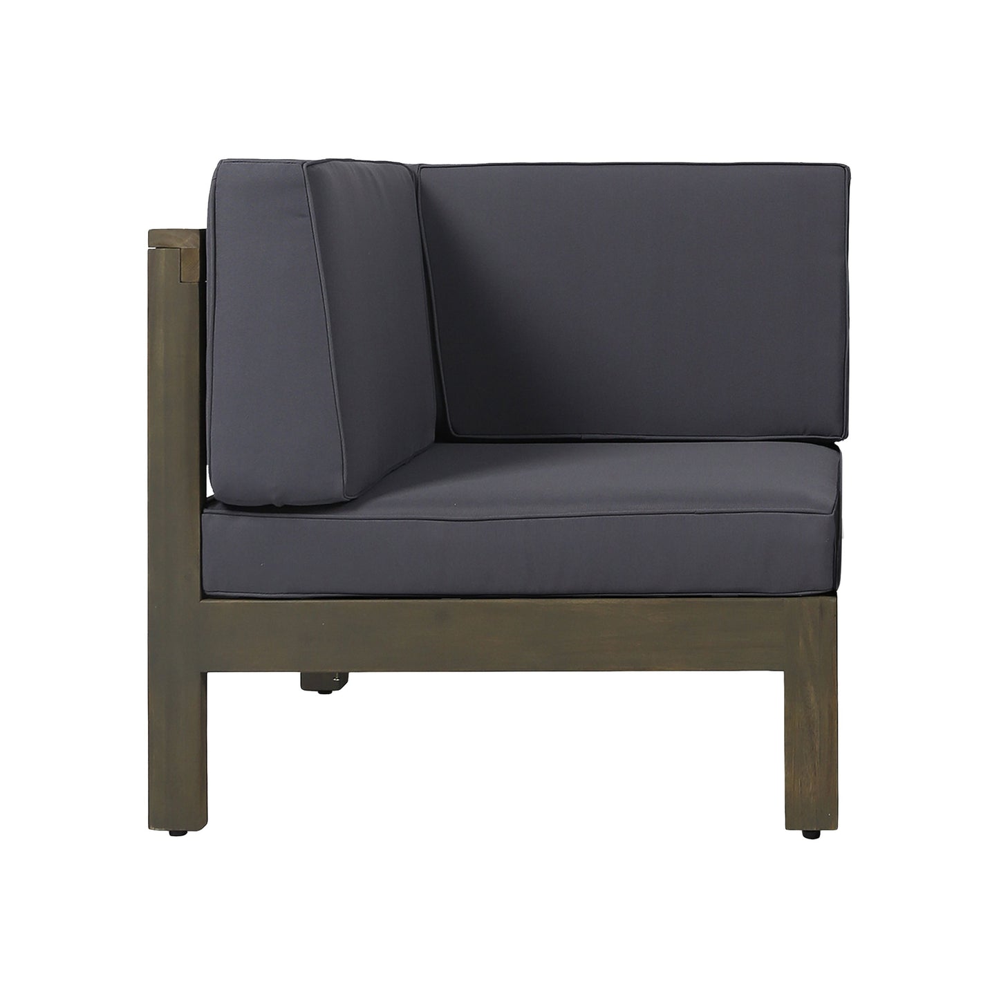 Oana - 2 Piece Loveseat Set With Water Resistant Cushions - Dark Gray