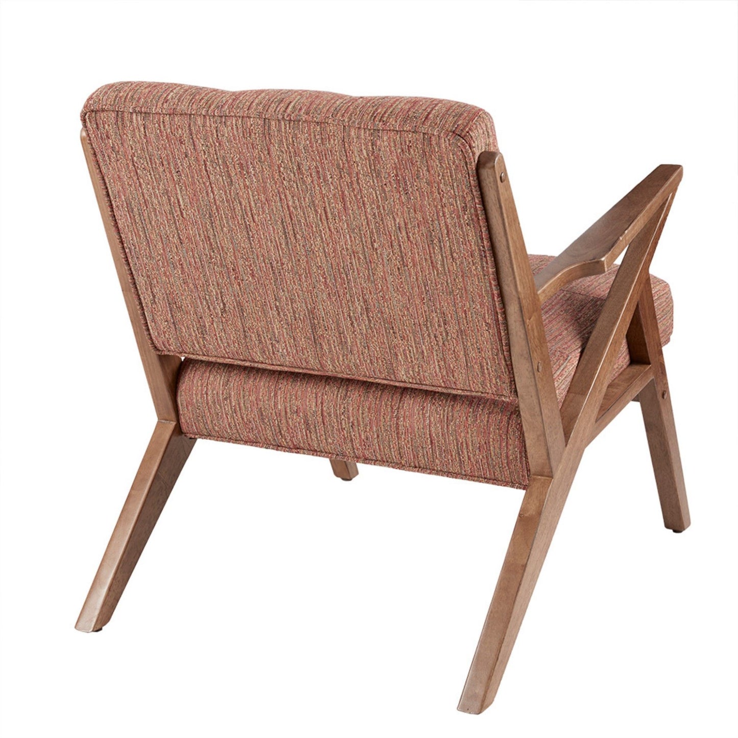Lounge Chair With Tufted Upholstery Frame - Orange