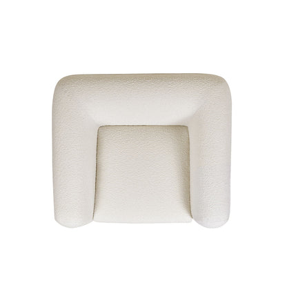 Alpine - Sherpa Arm Chair - Ivory White