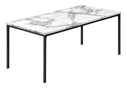 Table Set, Coffee, End, Marble Look Laminate, Contemporary, Modern (Set of 3) - White
