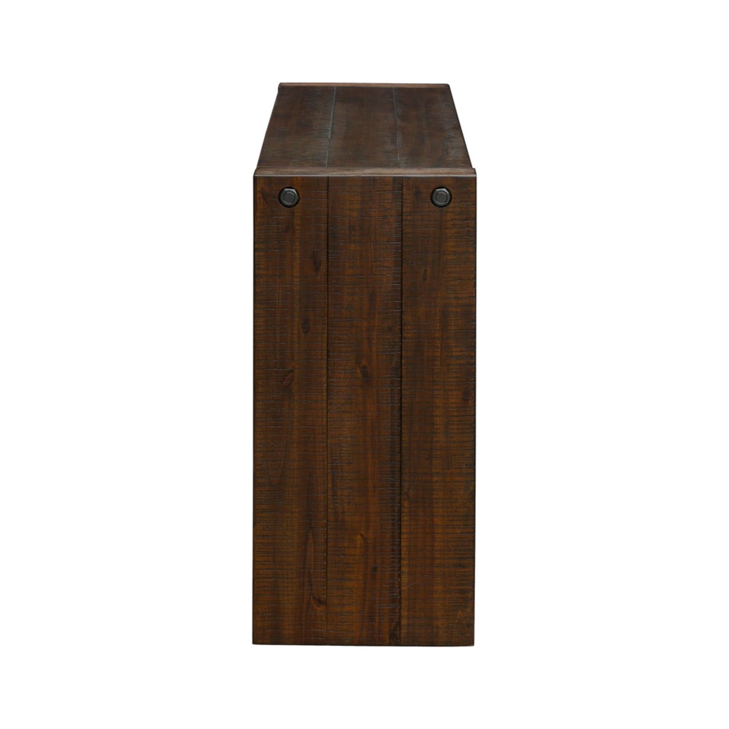 Modern Solid Wood Console Table - Distressed Brown