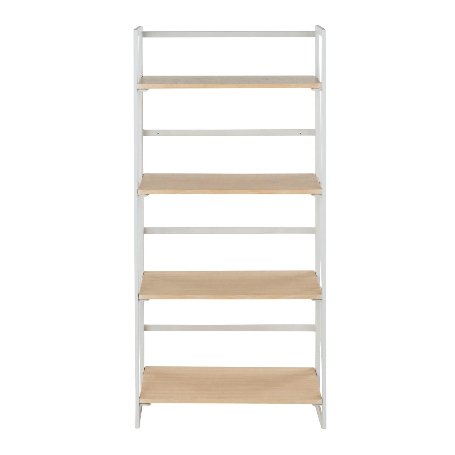 Dakota - Contemporary Bookcase - White / Natural