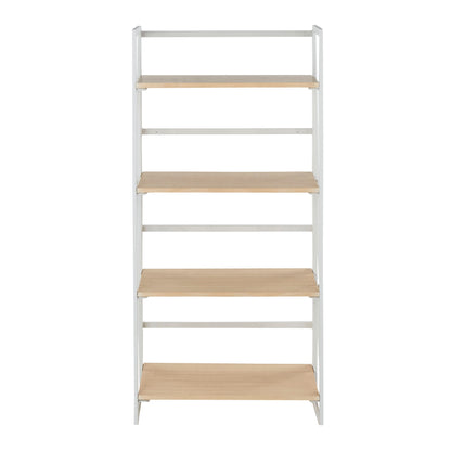 Dakota - Contemporary Bookcase - White / Natural