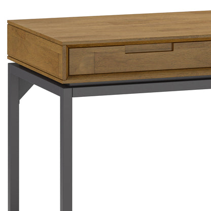 Banting - Mid Century Wide Desk - Medium Saddle Brown