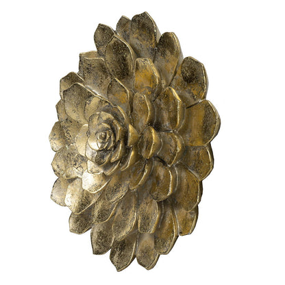 Resin Succulent Wall Plaque (Set of 2) - Gold