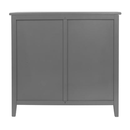 3 Drawer Cabinet Natural Rattan Suitable For Bedroom - Gray