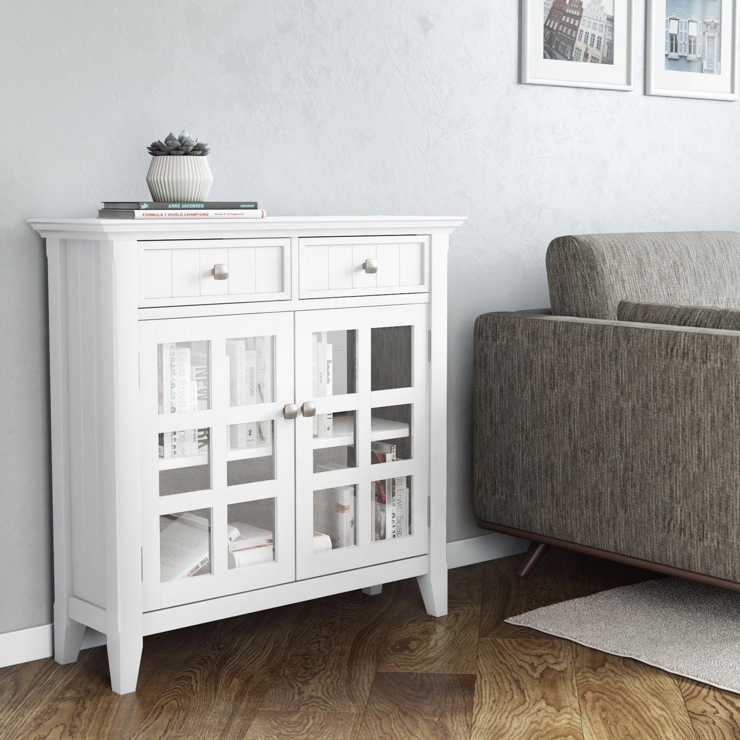 Acadian - Entryway Storage Cabinet - White