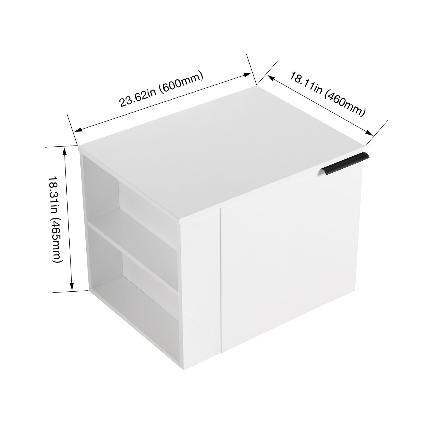 Modern 24" Bathroom Vanity, Suitable For Small Bathroom Spaces - White Oak