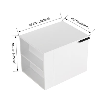 Modern 24" Bathroom Vanity, Suitable For Small Bathroom Spaces - White Oak