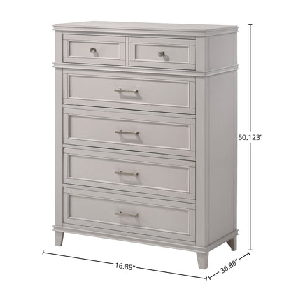 5 Drawer Chest - Gray
