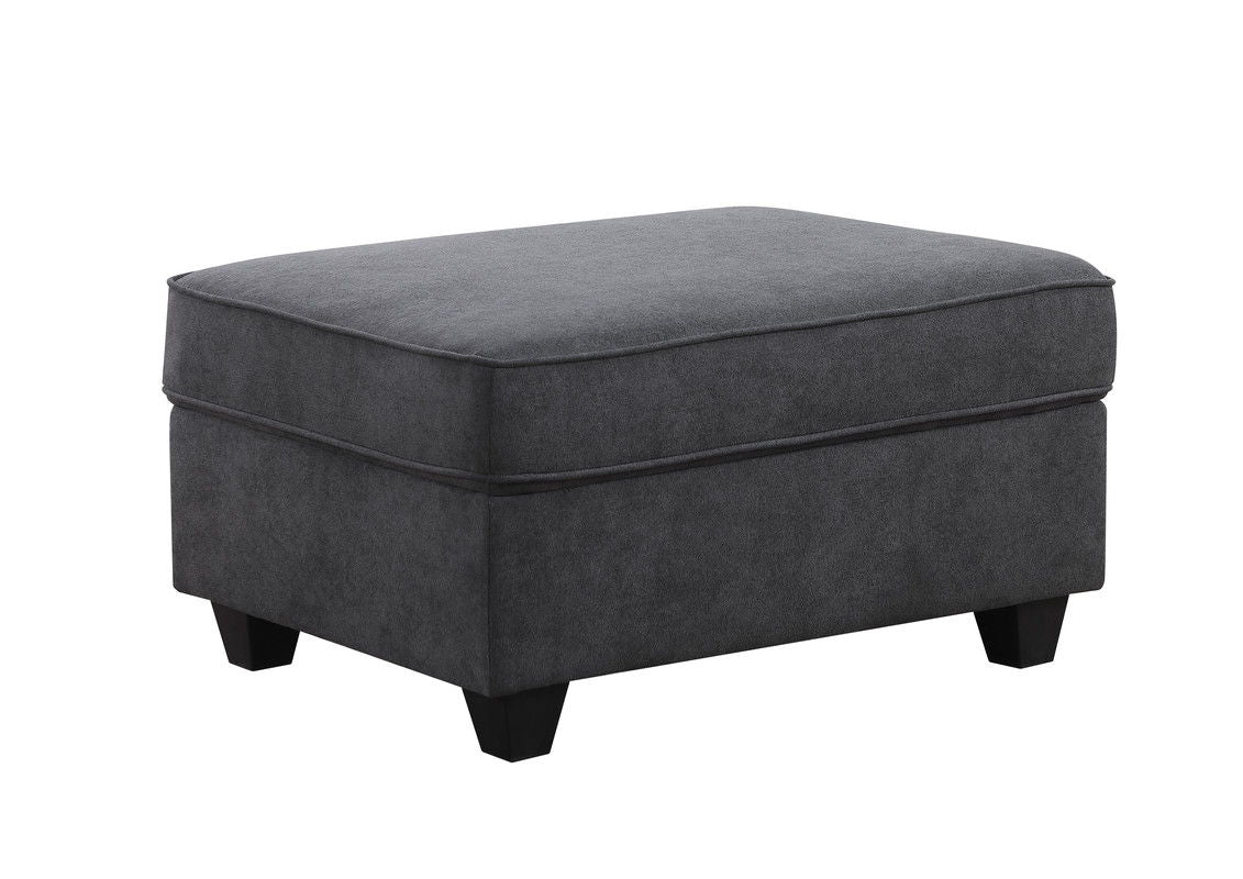 Cooper - 7 Piece Reversible L-Shape Sectional Sofa With Ottoman And Cupholder - Stone Gray