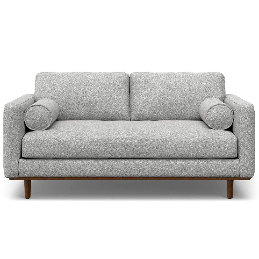Morrison - Upholstered Sofa And Ottoman Set - Mist Gray