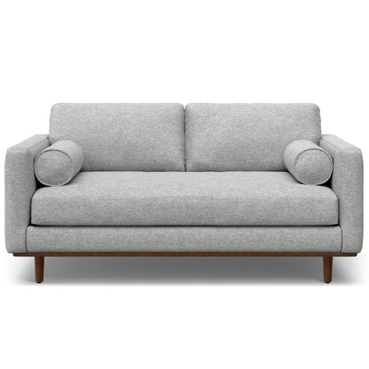 Morrison - Upholstered Sofa And Ottoman Set - Mist Gray