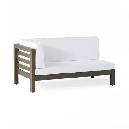 Oana - Left Corner Bench And Coffee Table - White