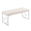 Constellation - Contemporary Bench - Silver / Gray Leopard