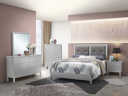 Primo - Queen Bed - Silver Champagne