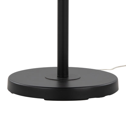 Casper - Contemporary Floor Lamp - Matte Black / Natural